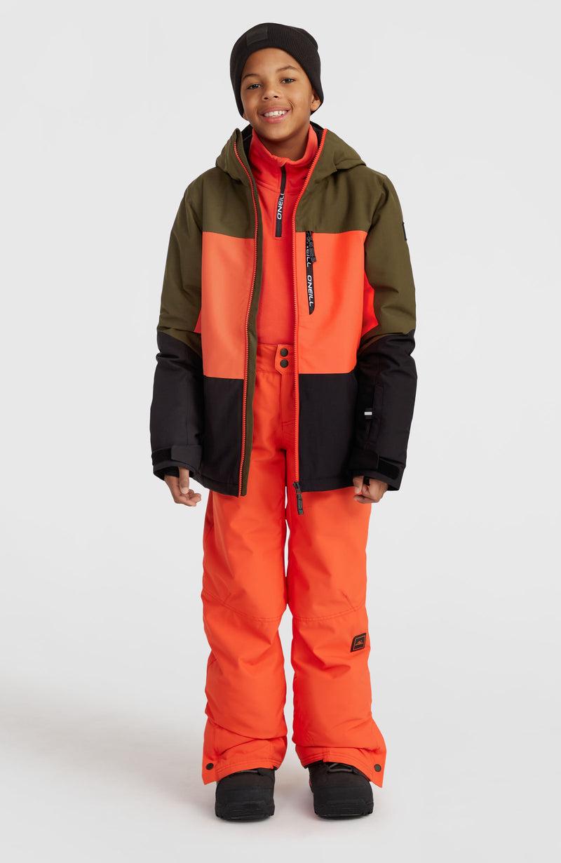 Oneill Kids Carbonite Snow Jacket | Green Mix