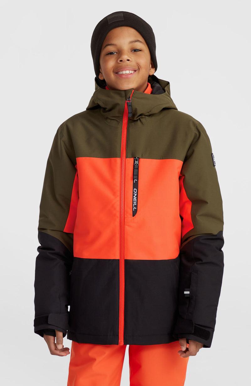 oneill Kids Carbonite Snow Jacket | Green Mix