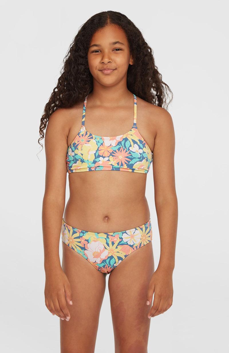 oneill Kids Essentials Bralette Bikini Set | Blue