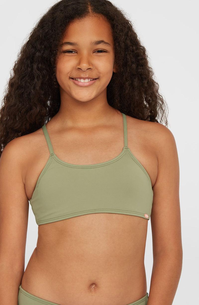 Oneill Kids Essentials Bralette Bikini Set | Green