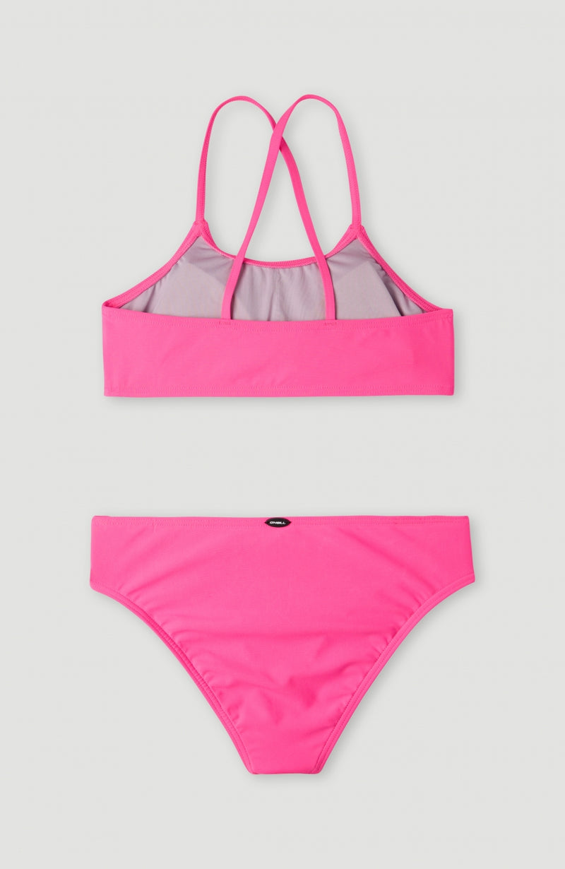 Oneill Kids Essentials Bralette Bikini Set | Pink