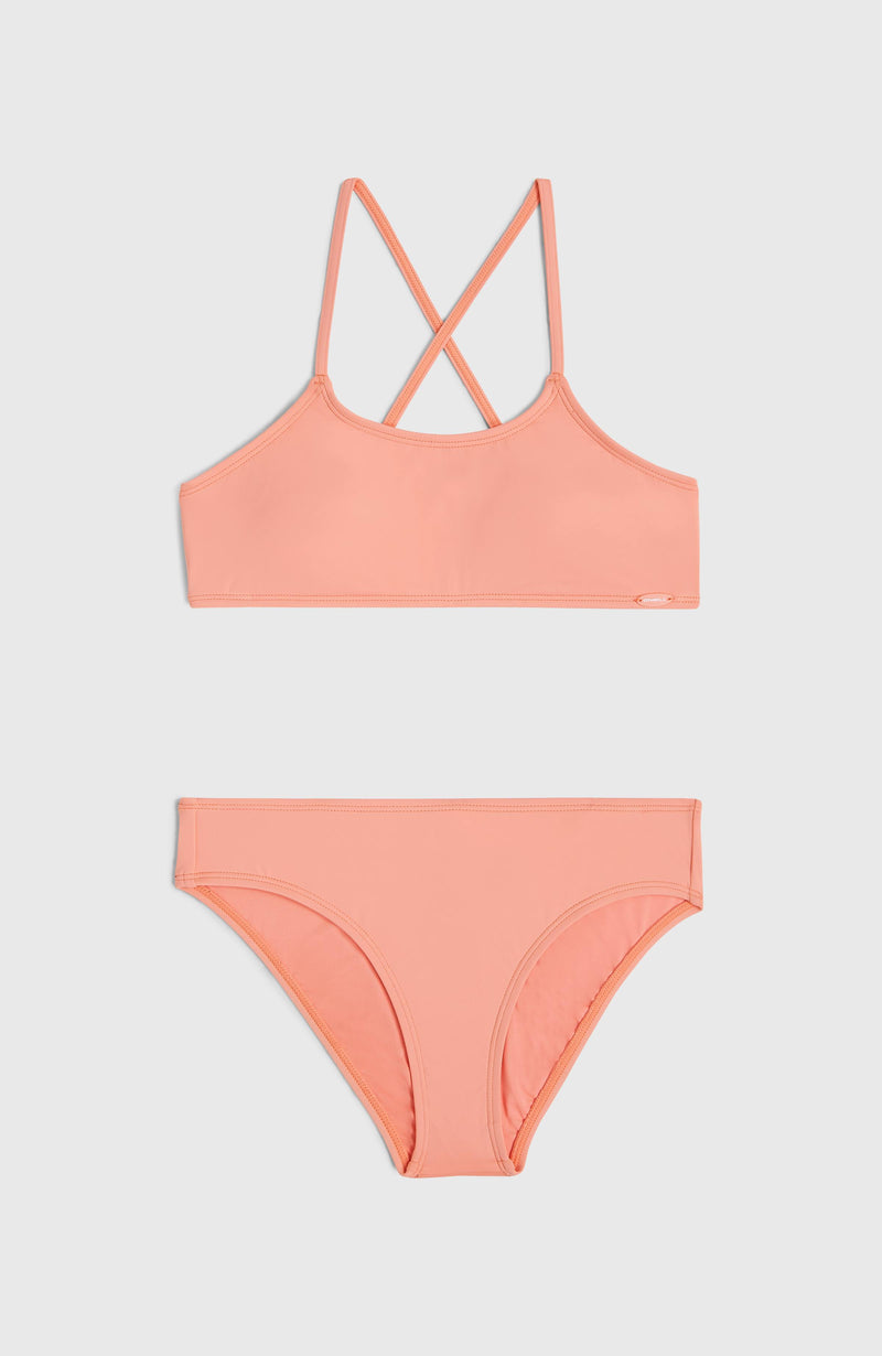 Oneill Kids Essentials Bralette Bikini Set | Pink