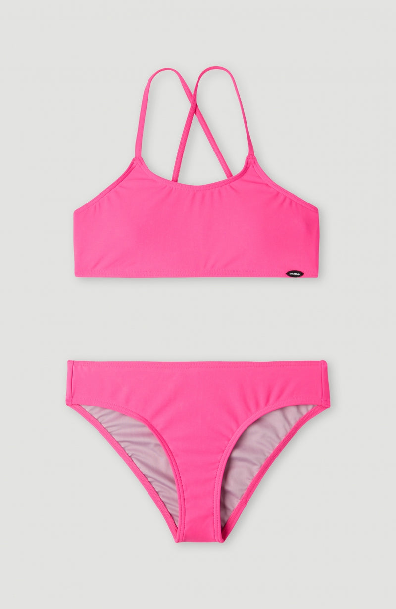oneill Kids Essentials Bralette Bikini Set | Pink