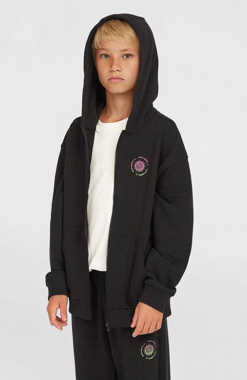 oneill Kids Graphic Full Zip Hoodie | Black