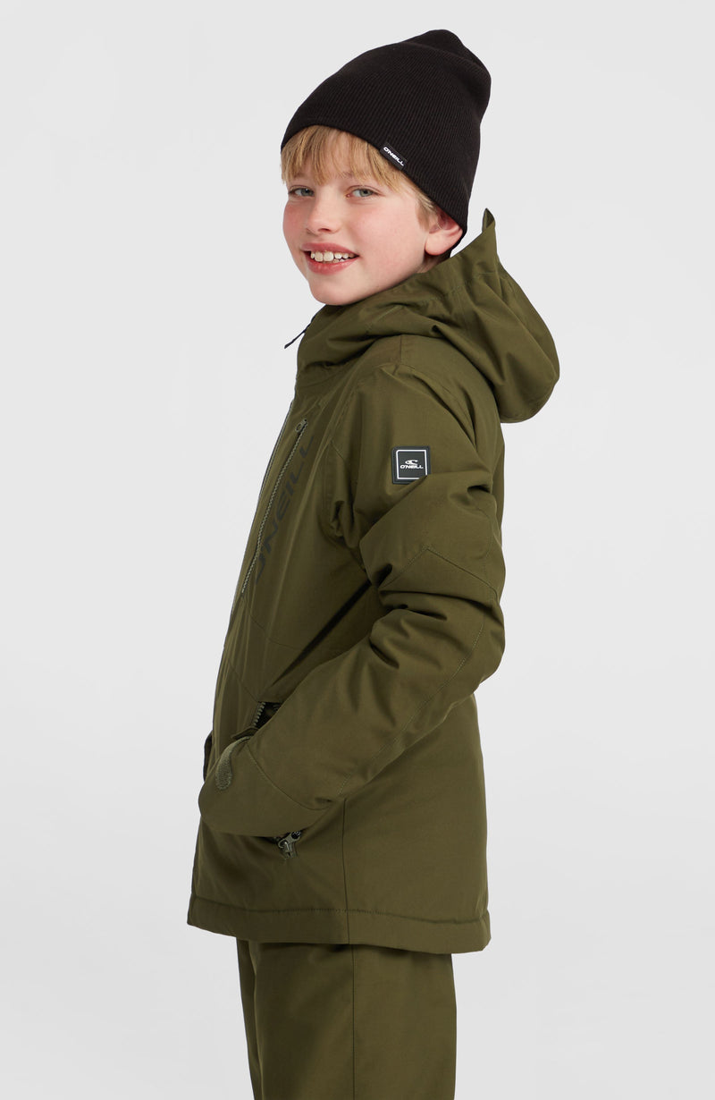 Oneill Kids Hammer Snow Jacket | Green