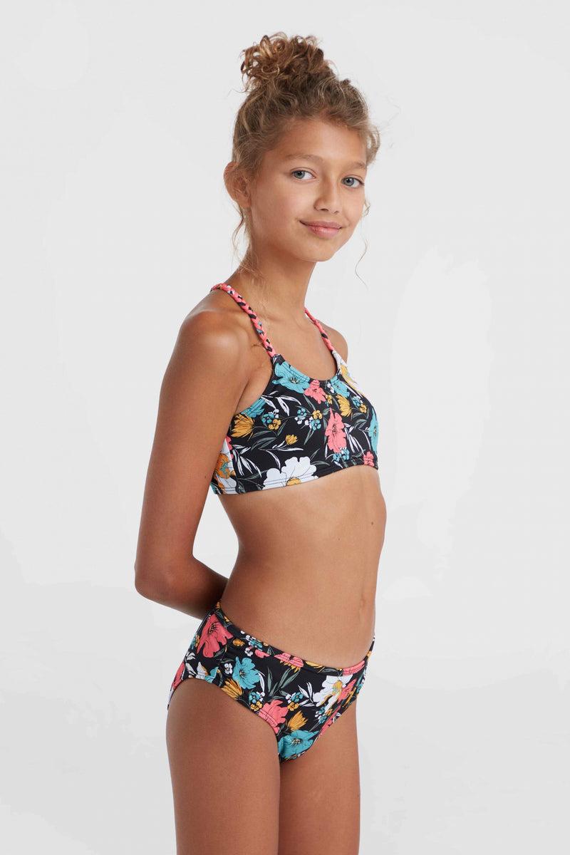 Oneill Kids Mix And Match Tropics Bikini Set | Black