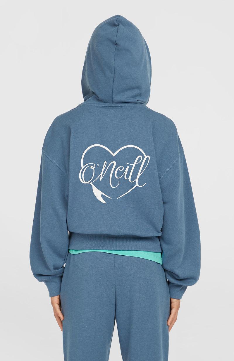 Oneill Kids Script Falf-Zip Hoodie | Blue