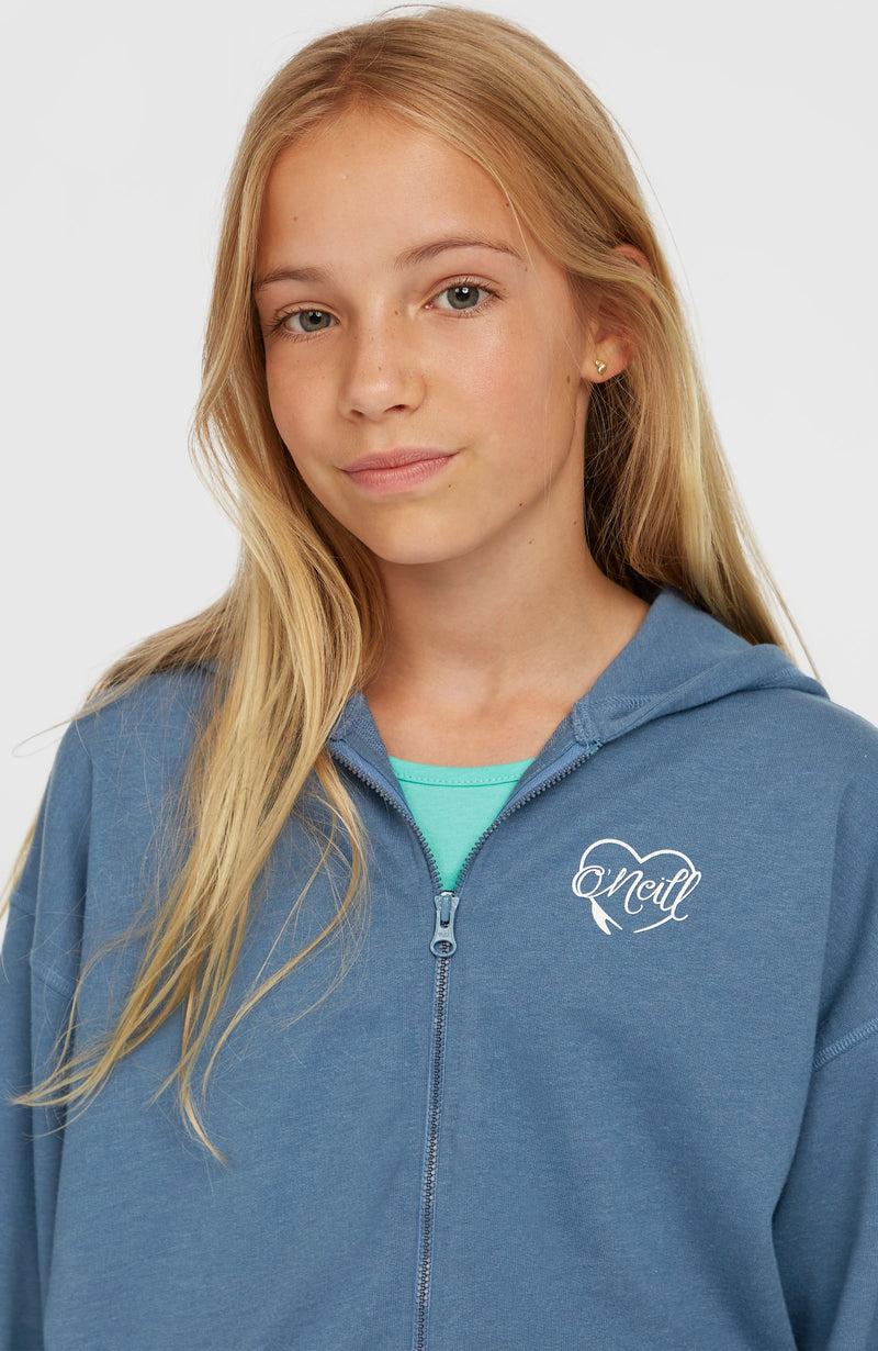 Oneill Kids Script Falf-Zip Hoodie | Blue