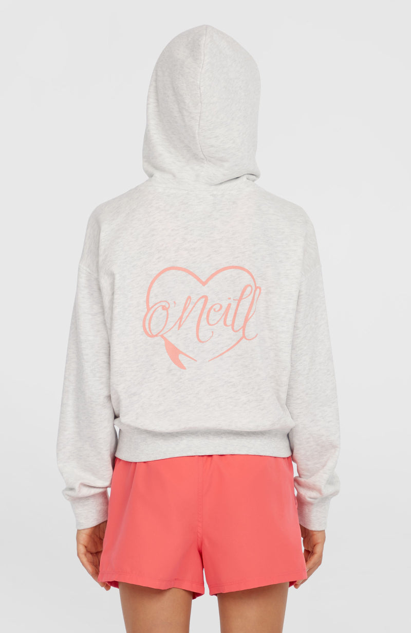 Oneill Kids Script Falf-Zip Hoodie | White