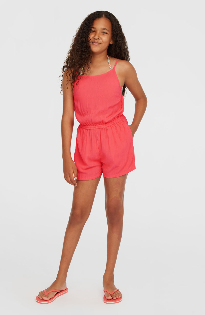 Oneill Kids Summer Woven Playsuit | Pink