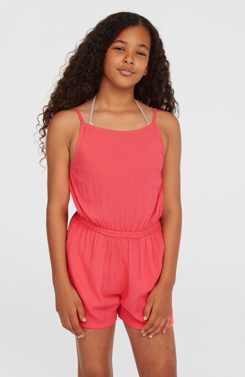 oneill Kids Summer Woven Playsuit | Pink