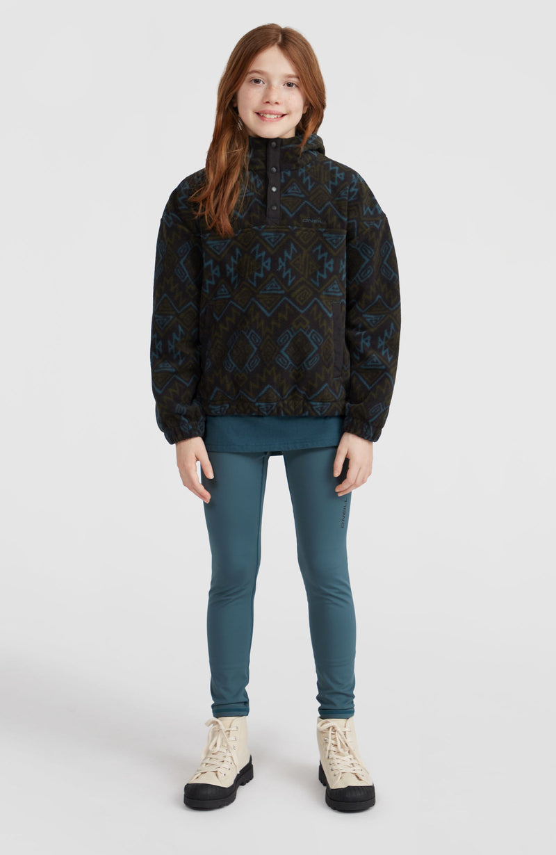 Oneill Kids Superfleece Half-Zip Hoodie | Black