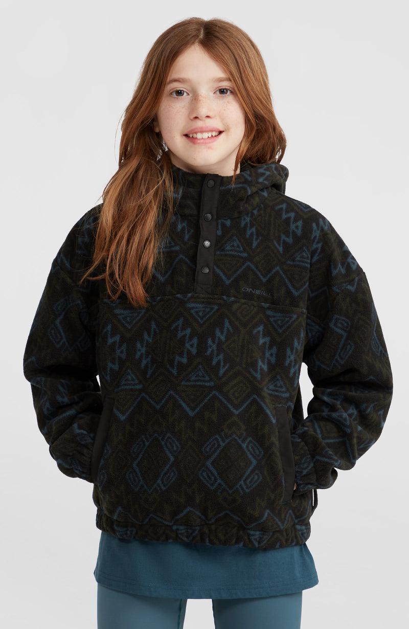 oneill Kids Superfleece Half-Zip Hoodie | Black