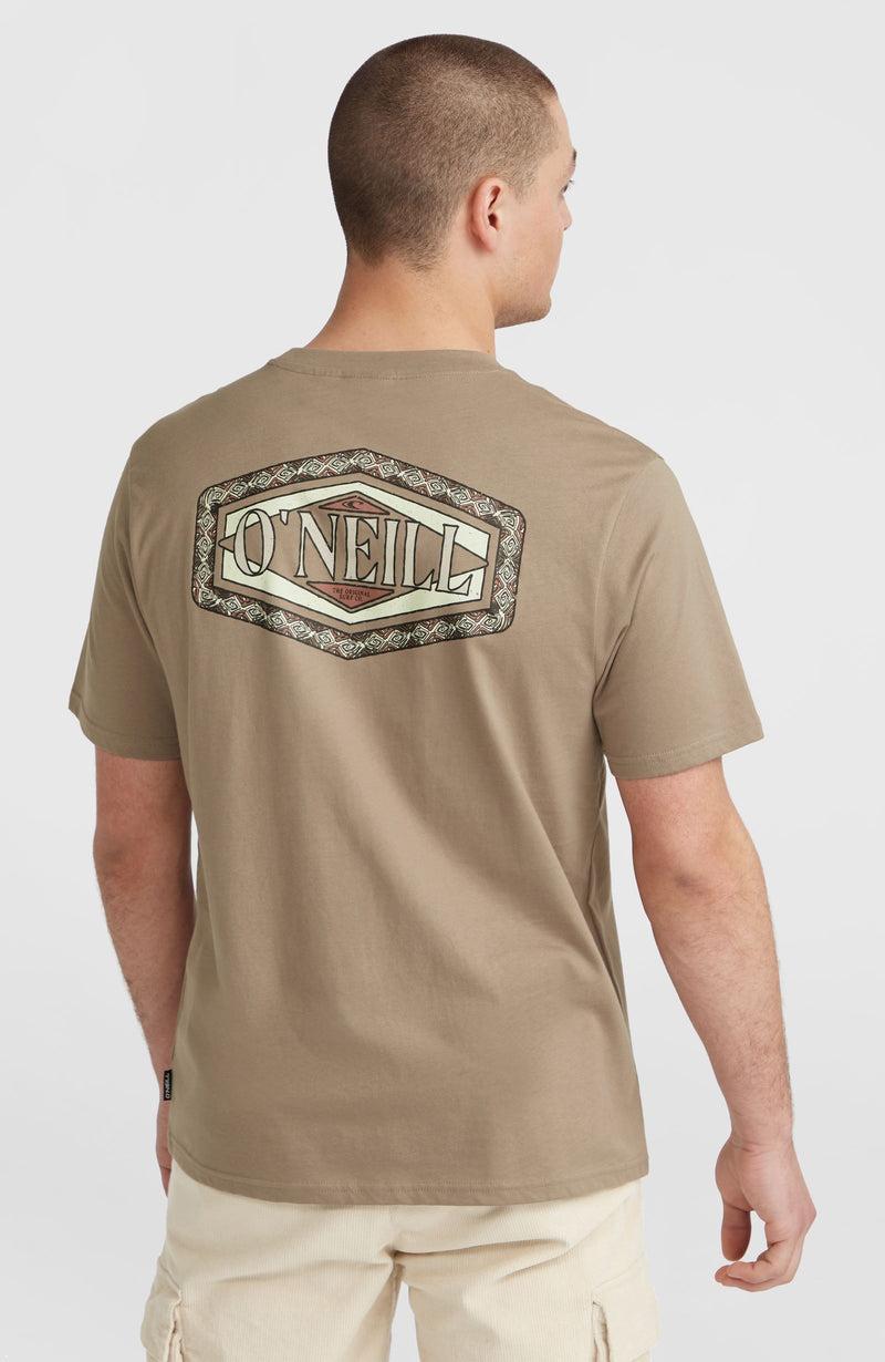 Oneill Men Back Print T-Shirt | Brown
