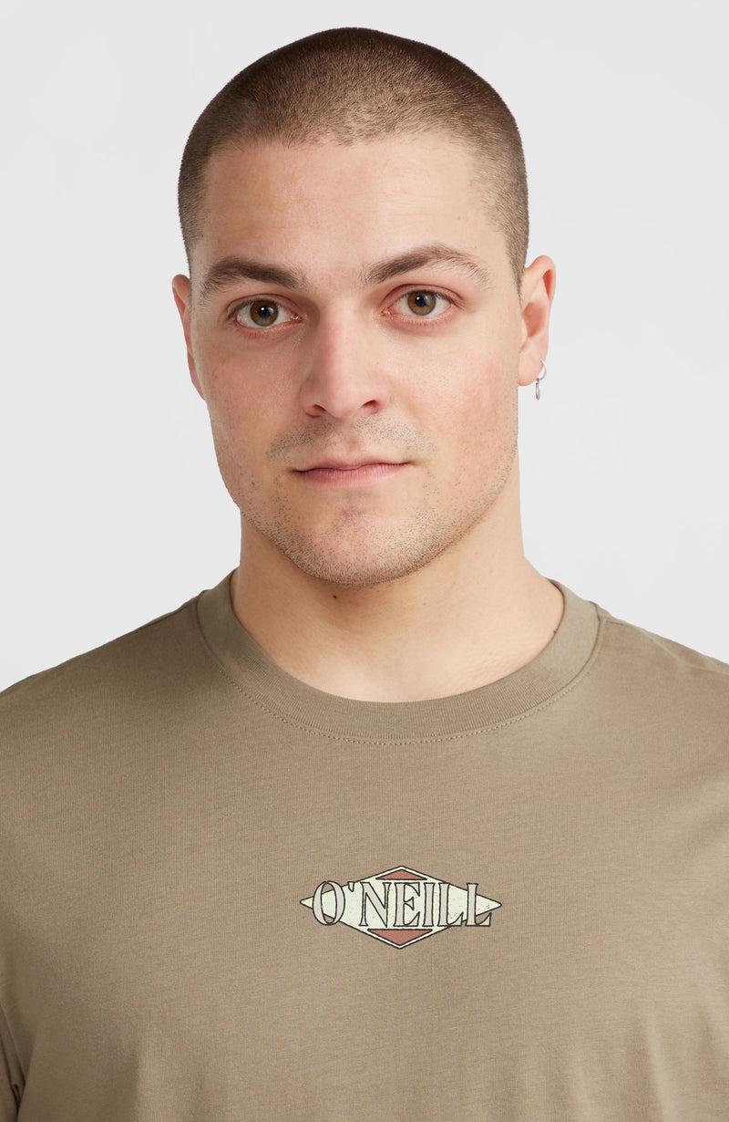 Oneill Men Back Print T-Shirt | Brown