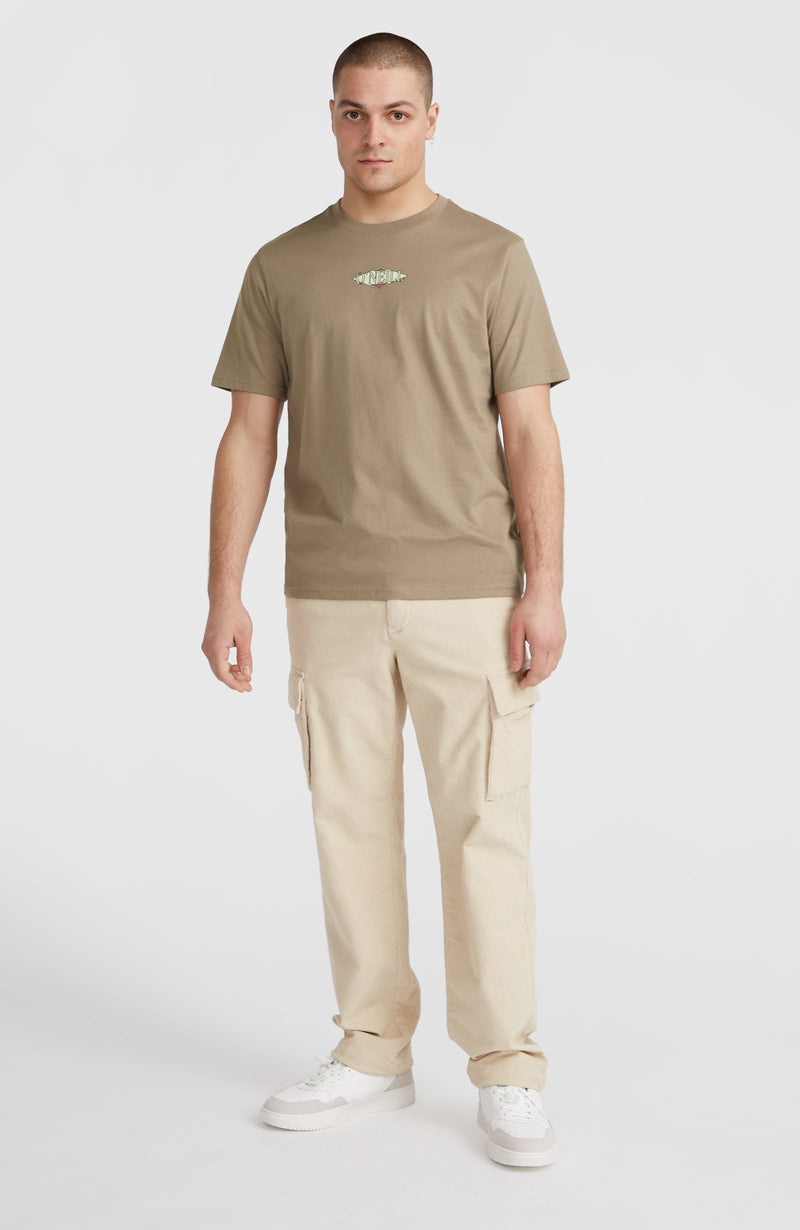 Oneill Men Back Print T-Shirt | Brown