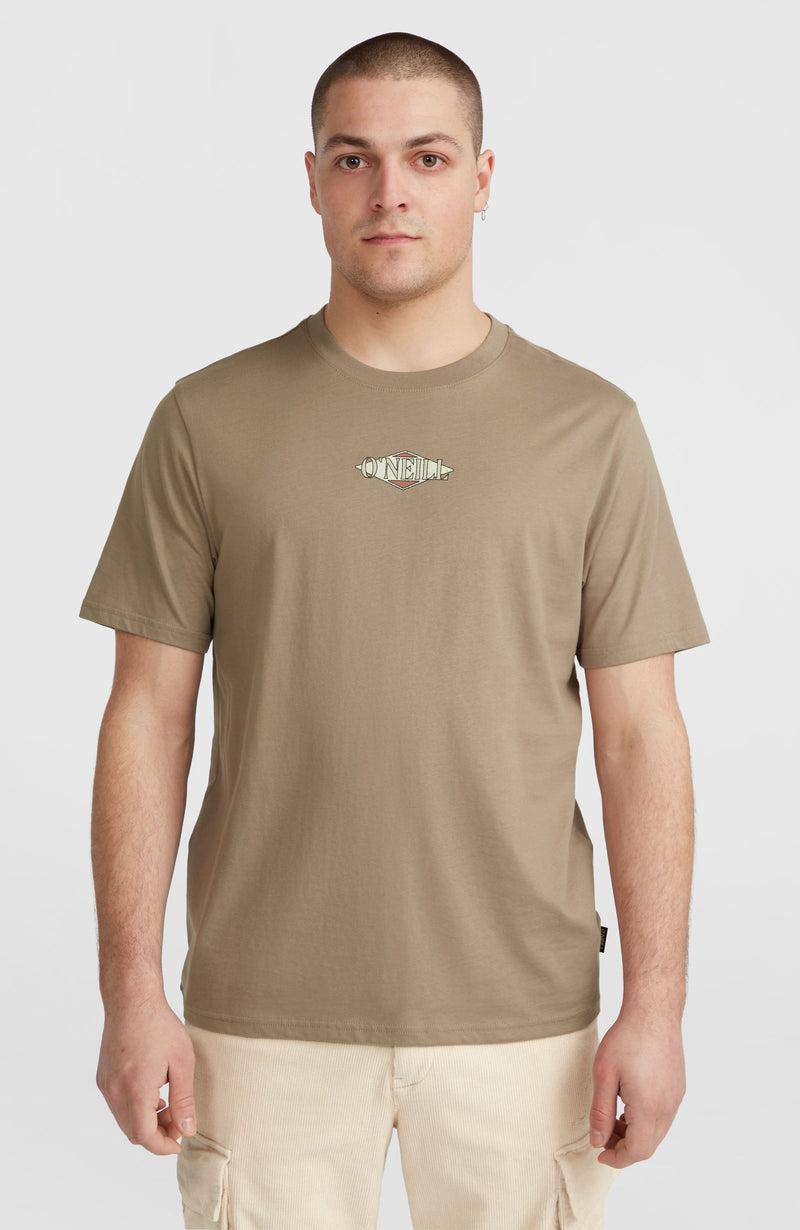 oneill Men Back Print T-Shirt | Brown