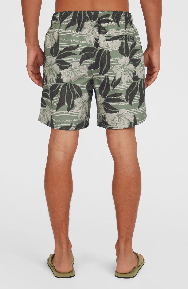 Oneill Men Cali Floral 16'' Swim Shorts | Green