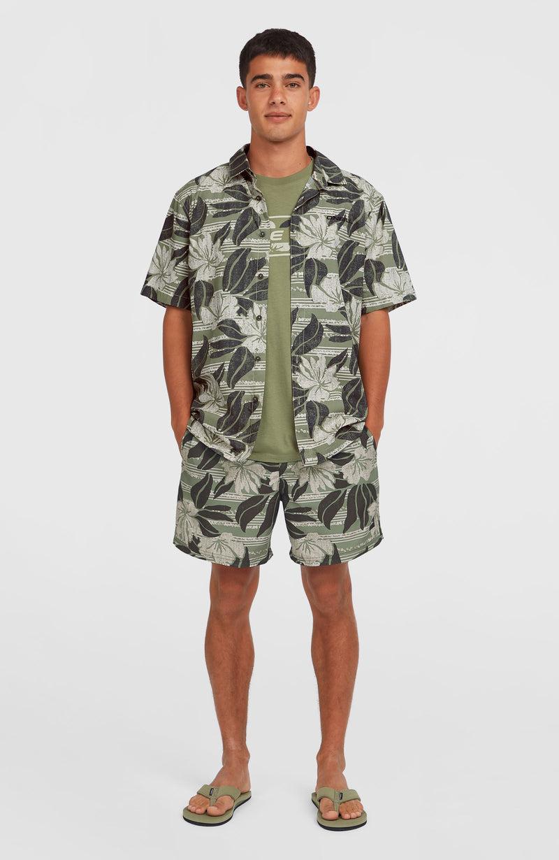 Oneill Men Cali Floral 16'' Swim Shorts | Green