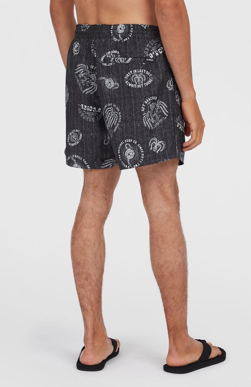 Oneill Men Cali Print 15'' Swim Shorts | Black