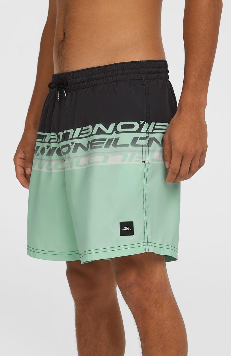 Oneill Men Cali Stripe 16'' Swim Shorts | Green