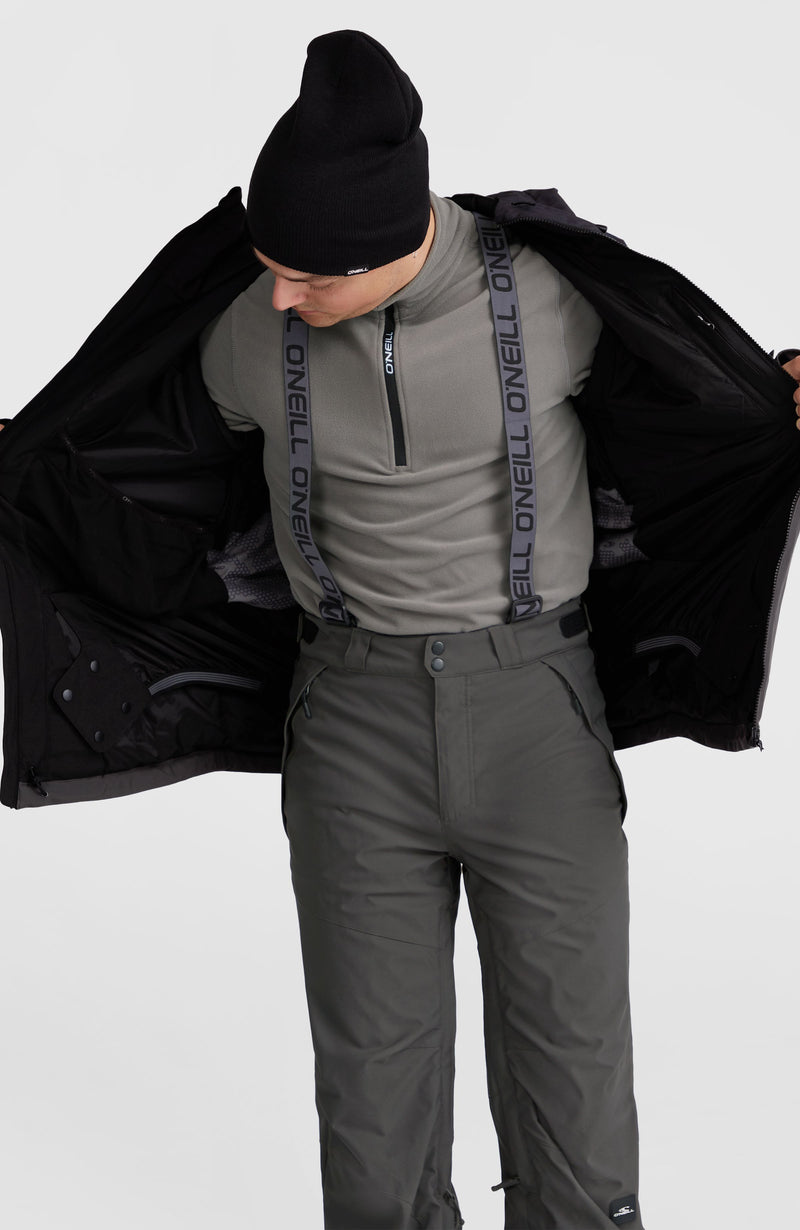 Oneill Men Carbonite Snow Jacket | Black Mix