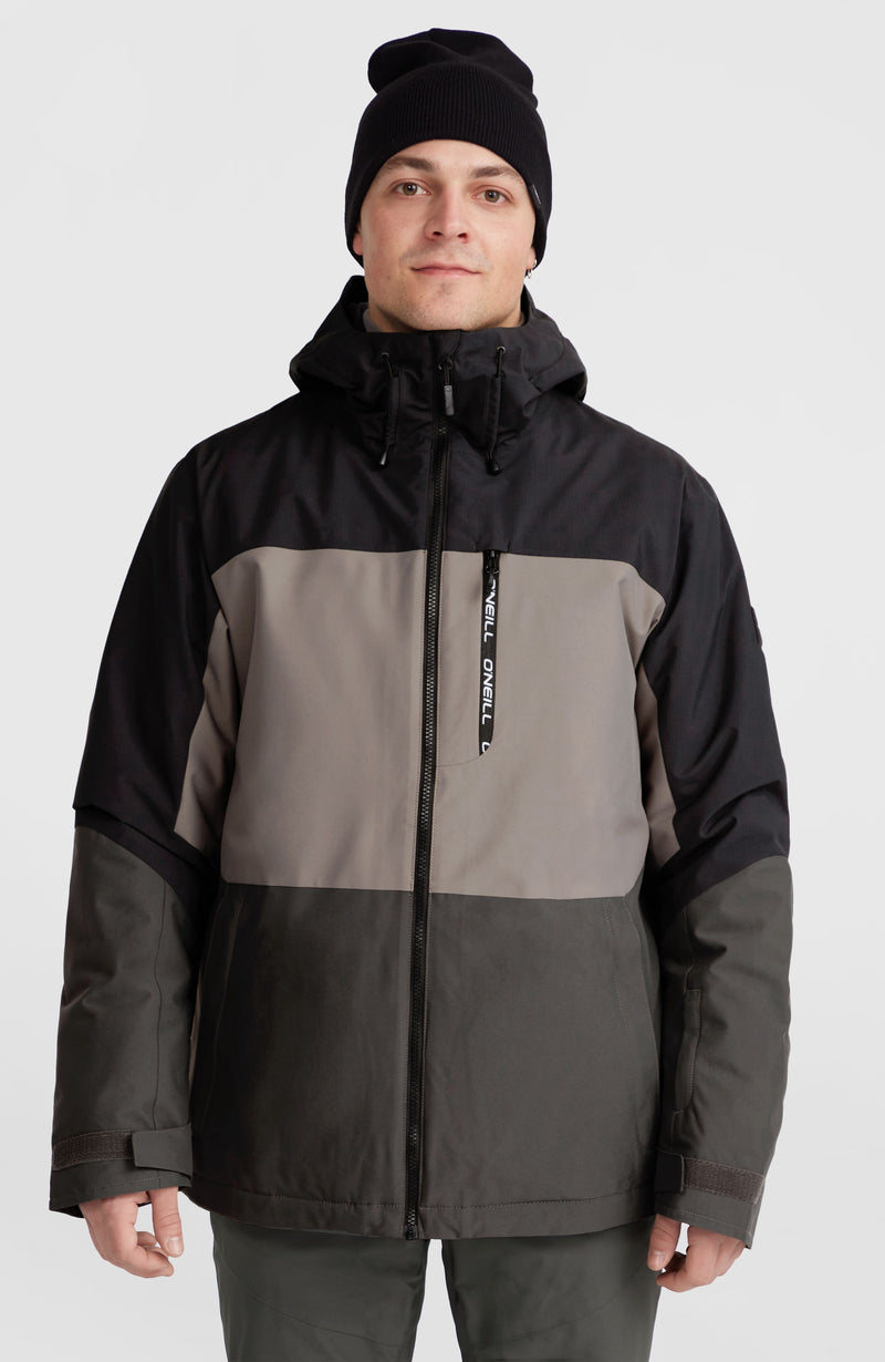 oneill Men Carbonite Snow Jacket | Black Mix