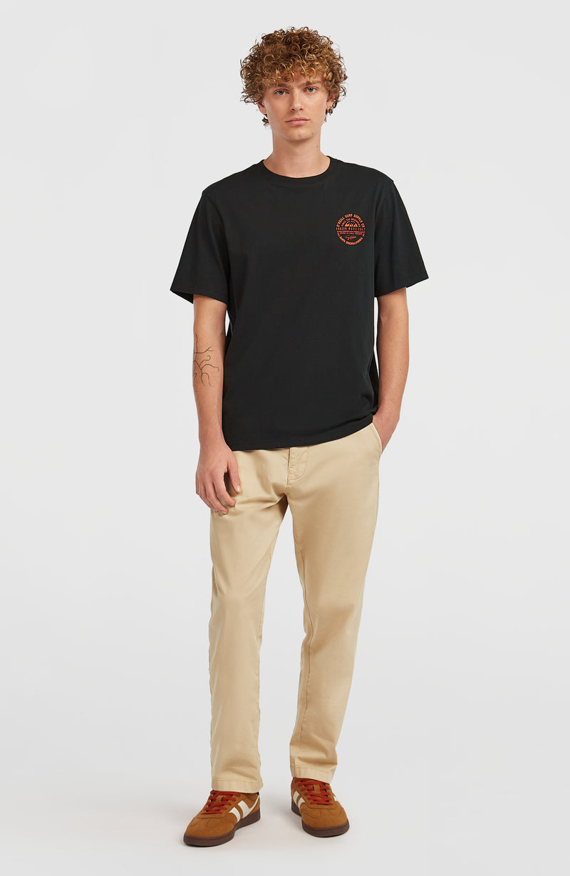 Oneill Men Chest-Print T-Shirt | Black