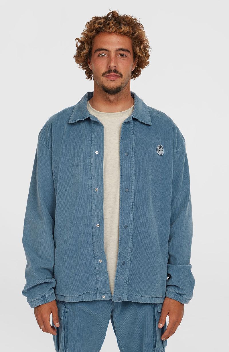 oneill Men Cord Coach Jacket | Blue