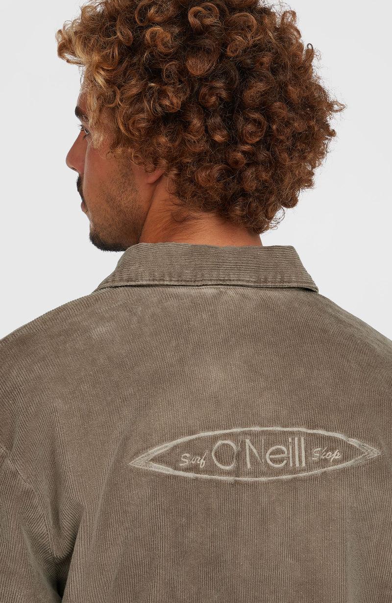 Oneill Men Cord Coach Jacket | Brown