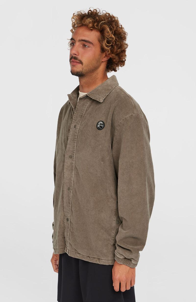 Oneill Men Cord Coach Jacket | Brown
