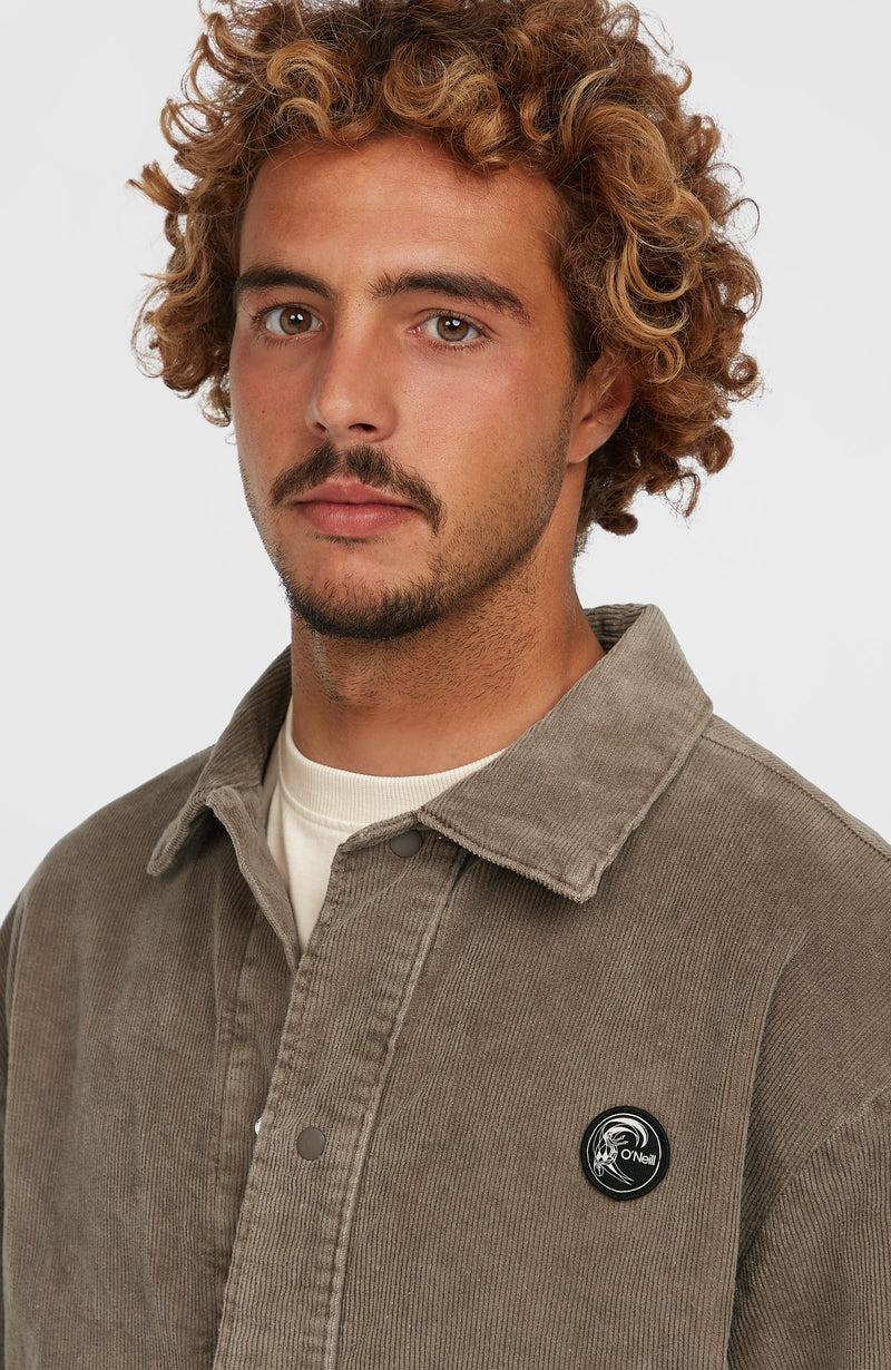 Oneill Men Cord Coach Jacket | Brown