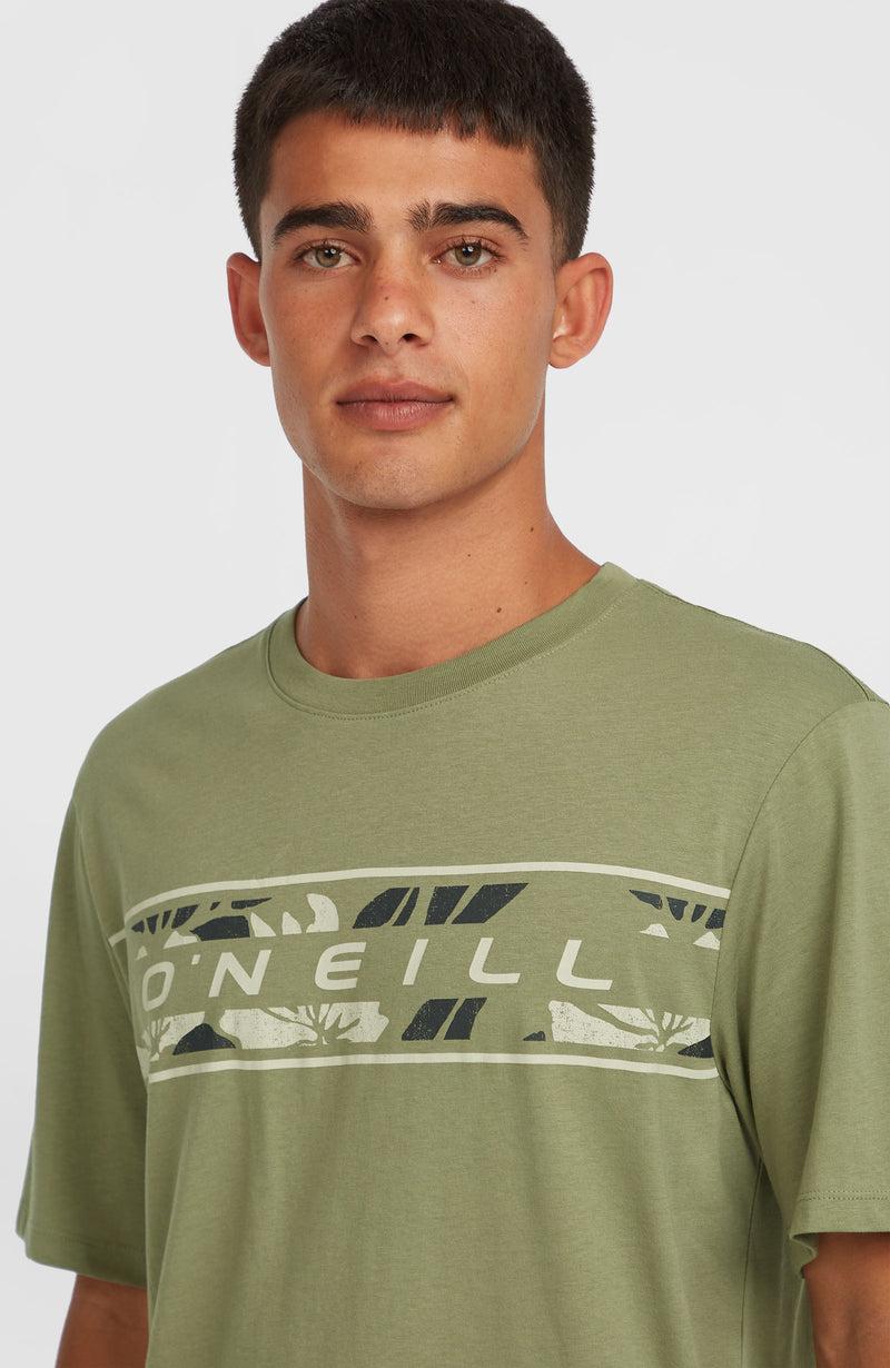 Oneill Men Front Graphic T-Shirt | Green