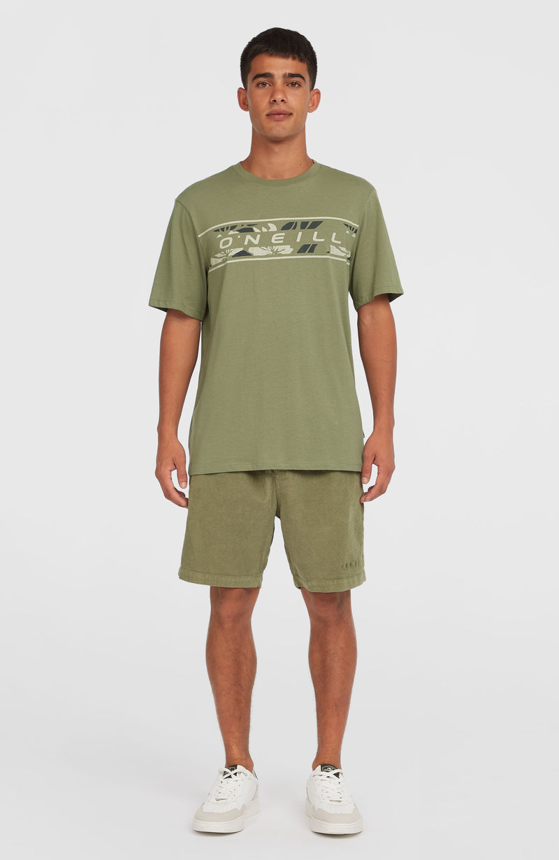 Oneill Men Front Graphic T-Shirt | Green