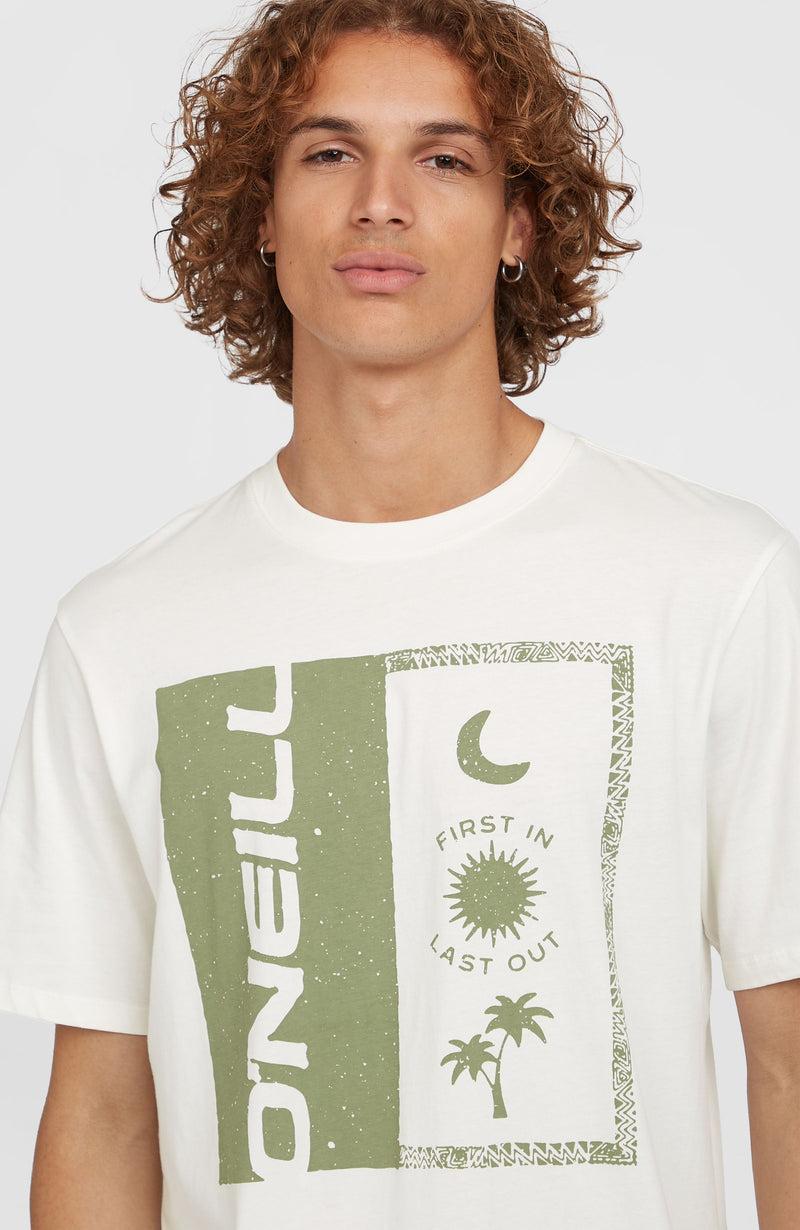Oneill Men Front Print T-Shirt | White