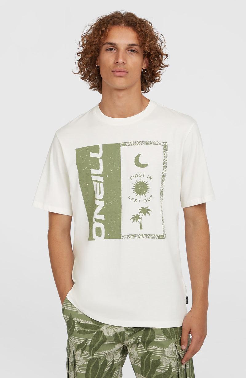 oneill Men Front Print T-Shirt | White
