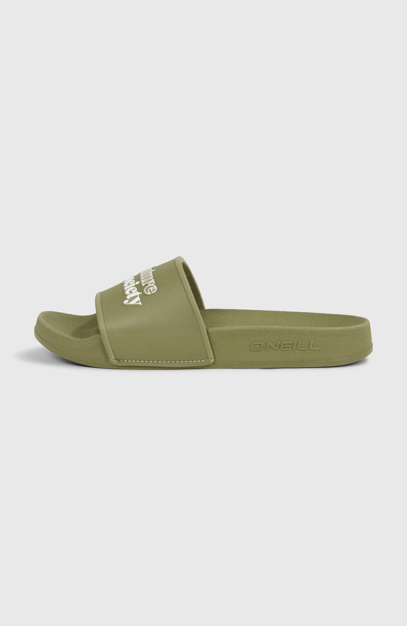 Oneill Men Future Surf Society Unisex Slides | Green