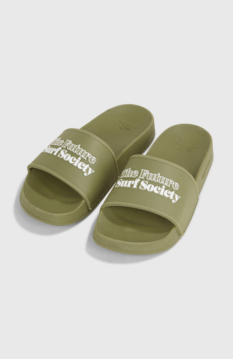 oneill Men Future Surf Society Unisex Slides | Green
