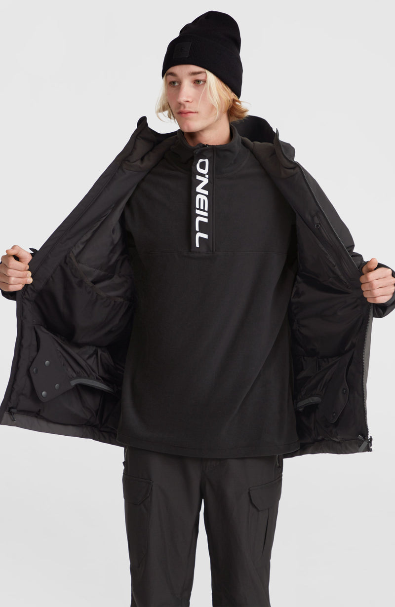 Oneill Men Hammer Block Snow Jacket | Black Mix