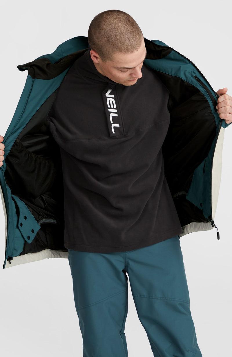 Oneill Men Hammer Block Snow Jacket | Blue Mix