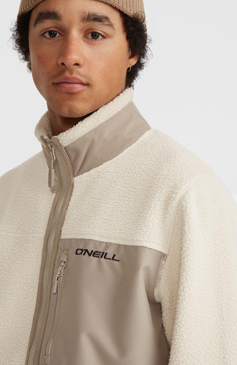 Oneill Men High-Pile Full-Zip Fleece | Beige
