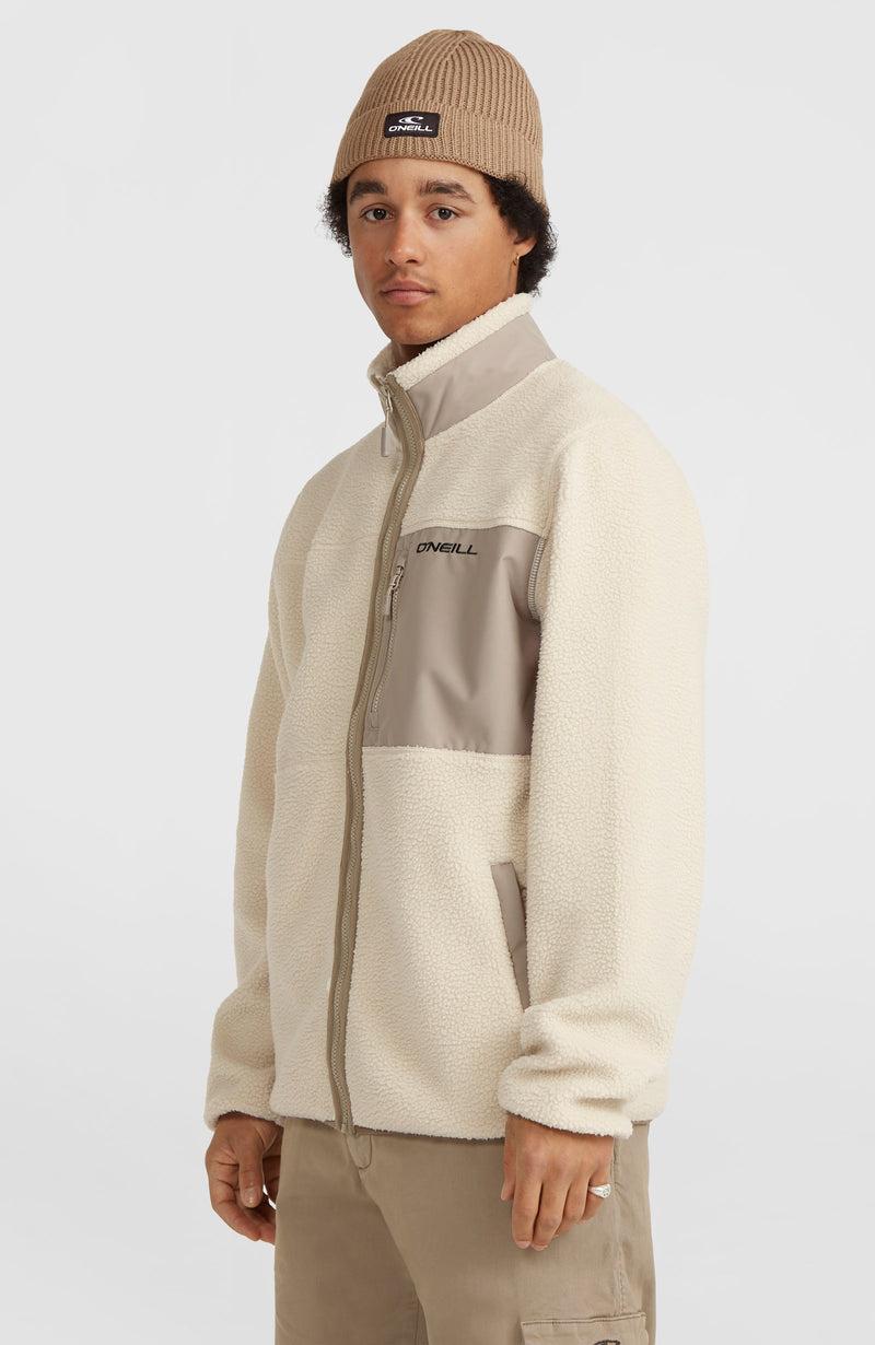 Oneill Men High-Pile Full-Zip Fleece | Beige