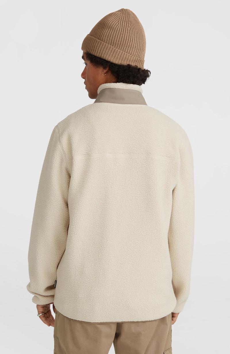 Oneill Men High-Pile Full-Zip Fleece | Beige