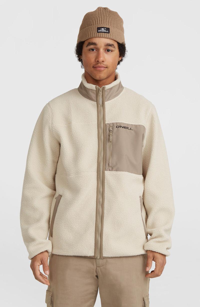 oneill Men High-Pile Full-Zip Fleece | Beige