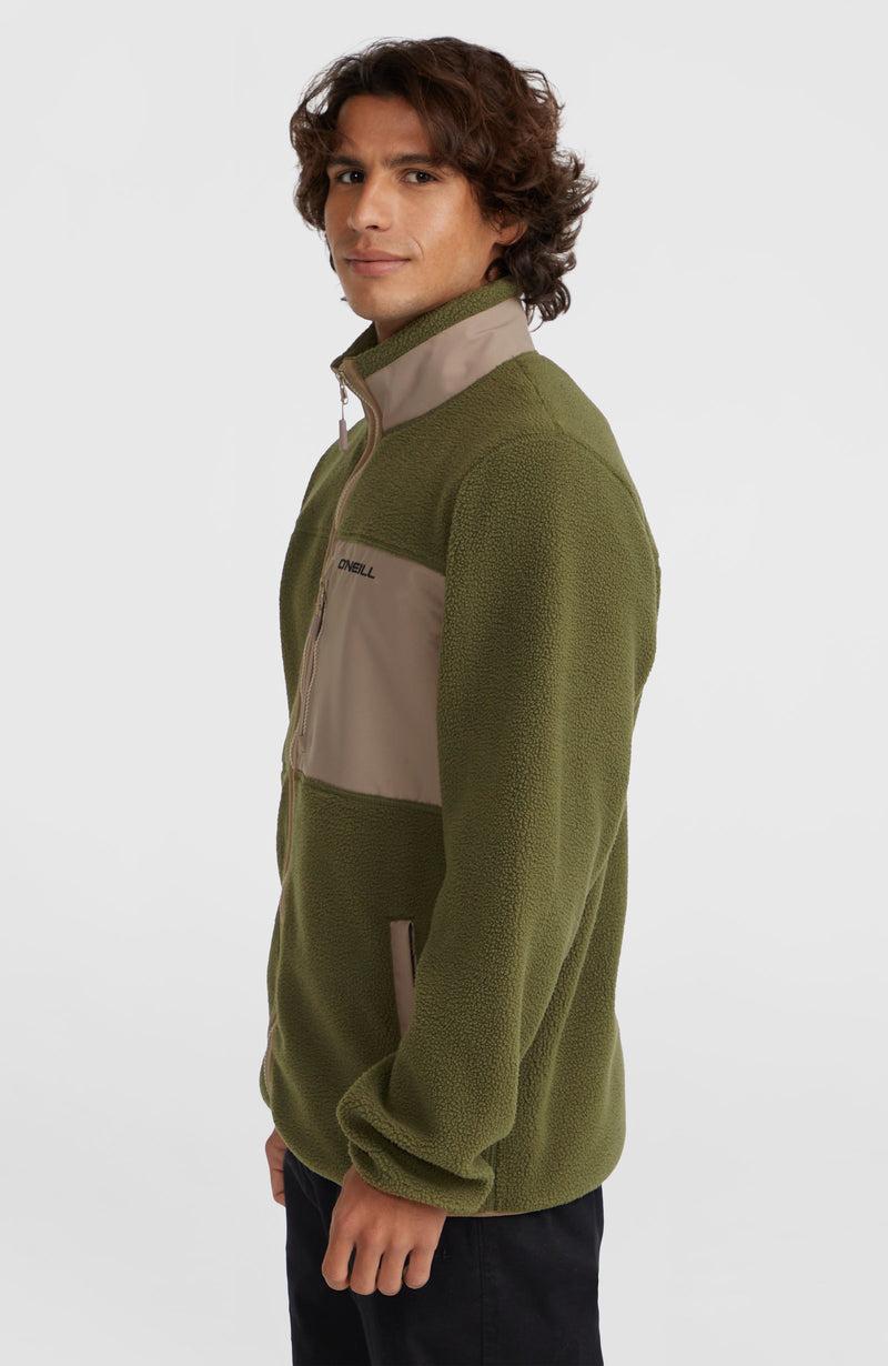 Oneill Men High-Pile Full-Zip Fleece | Green