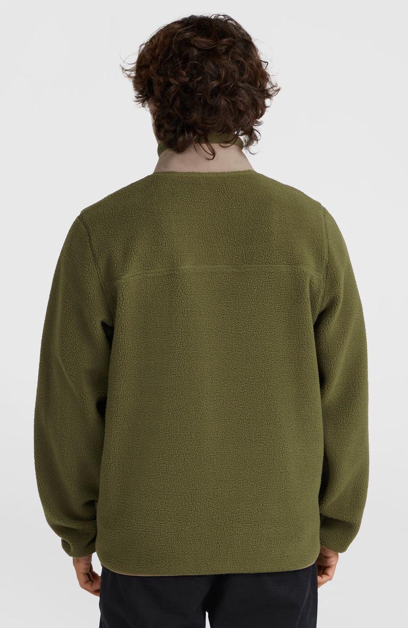 Oneill Men High-Pile Full-Zip Fleece | Green