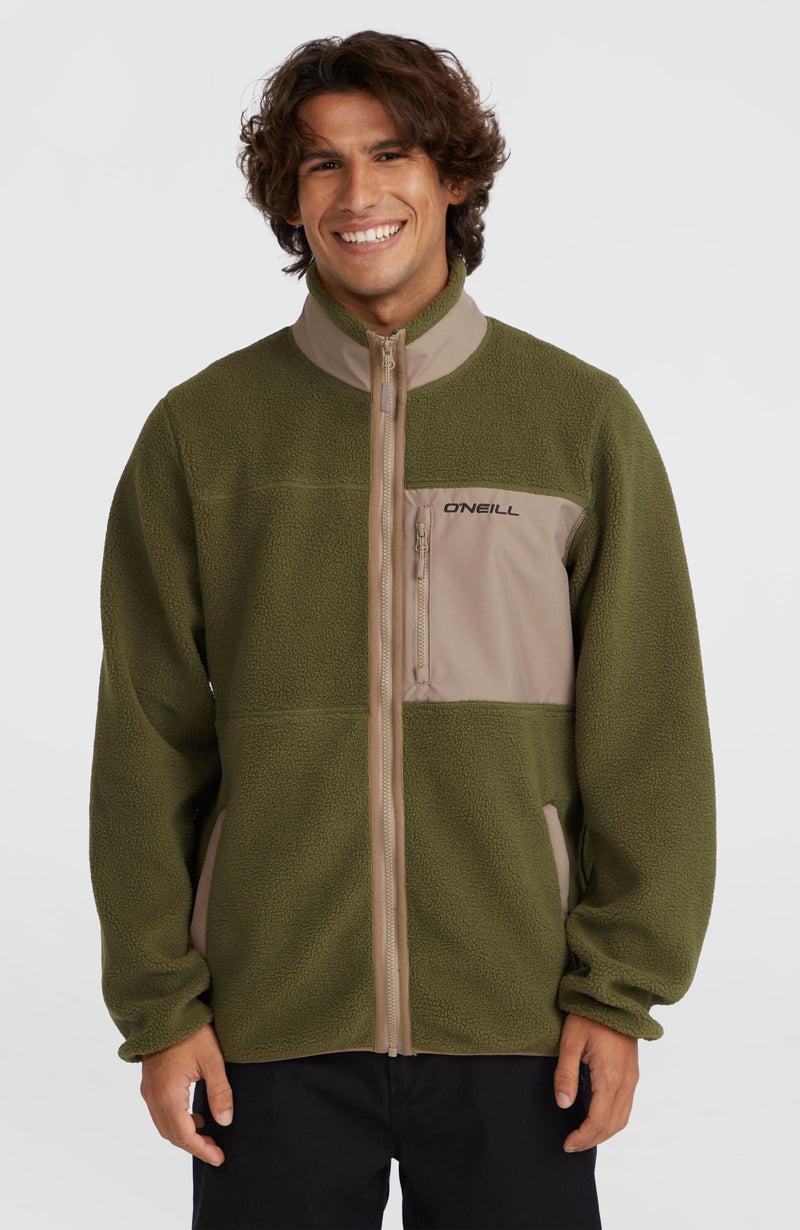 oneill Men High-Pile Full-Zip Fleece | Green