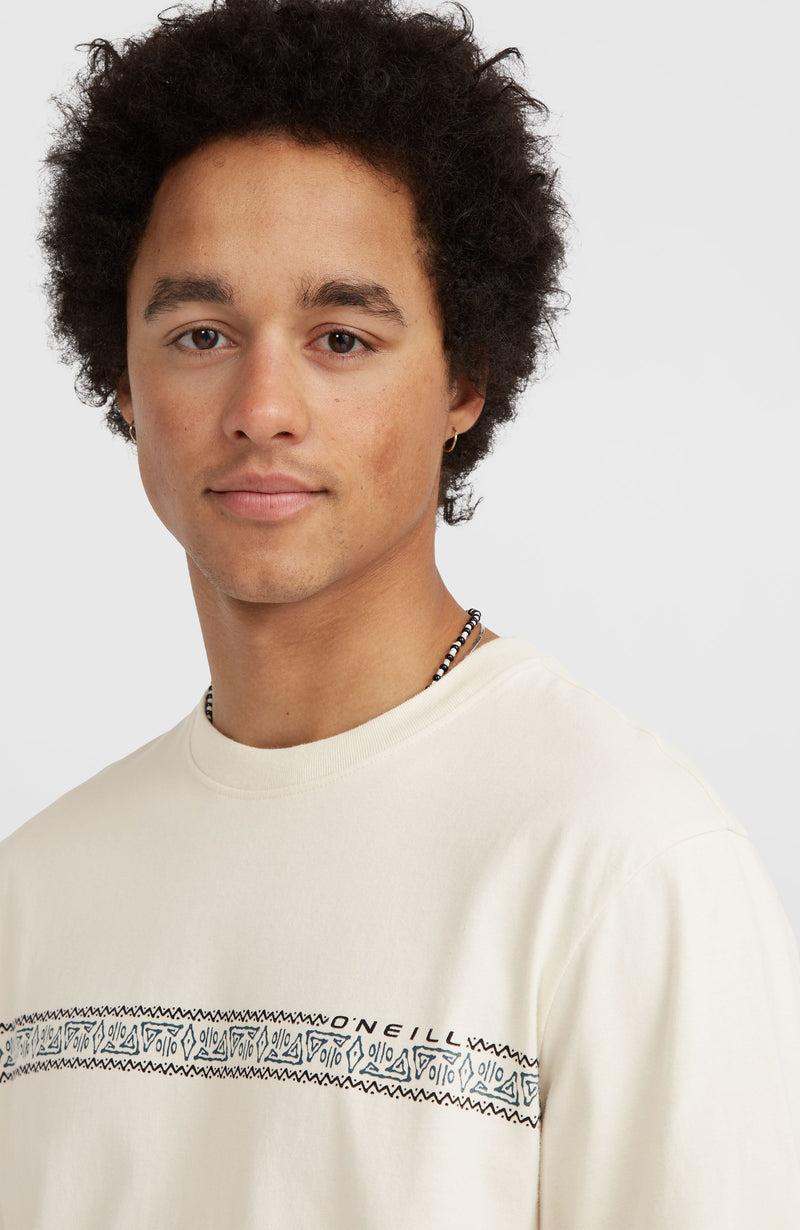 Oneill Men Ikat Stripe T-Shirt | Beige