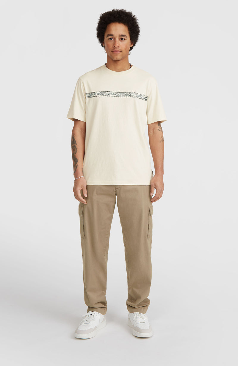 Oneill Men Ikat Stripe T-Shirt | Beige