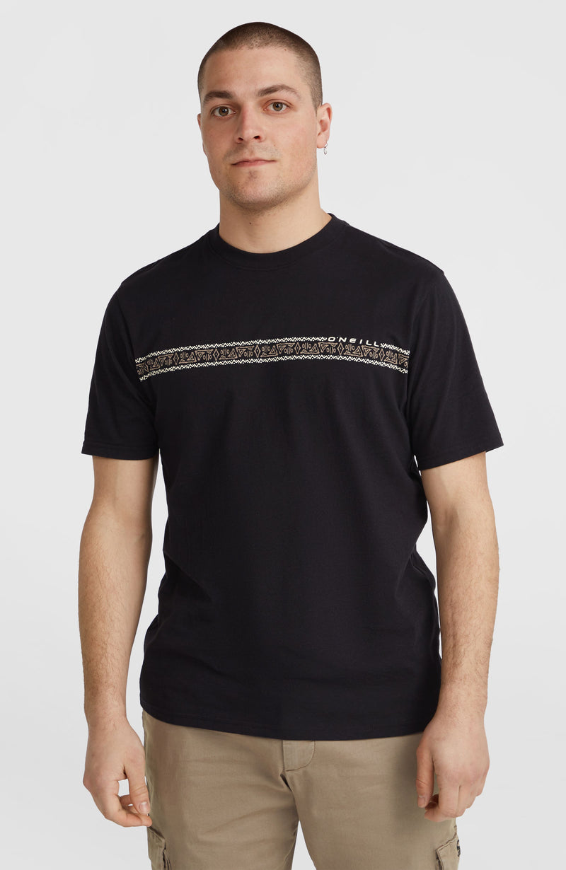 oneill Men Ikat Stripe T-Shirt | Black